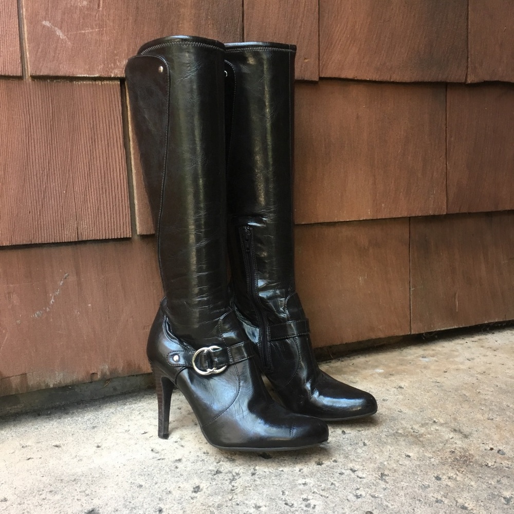 Marc Fisher tall dark brown boots size 7.5